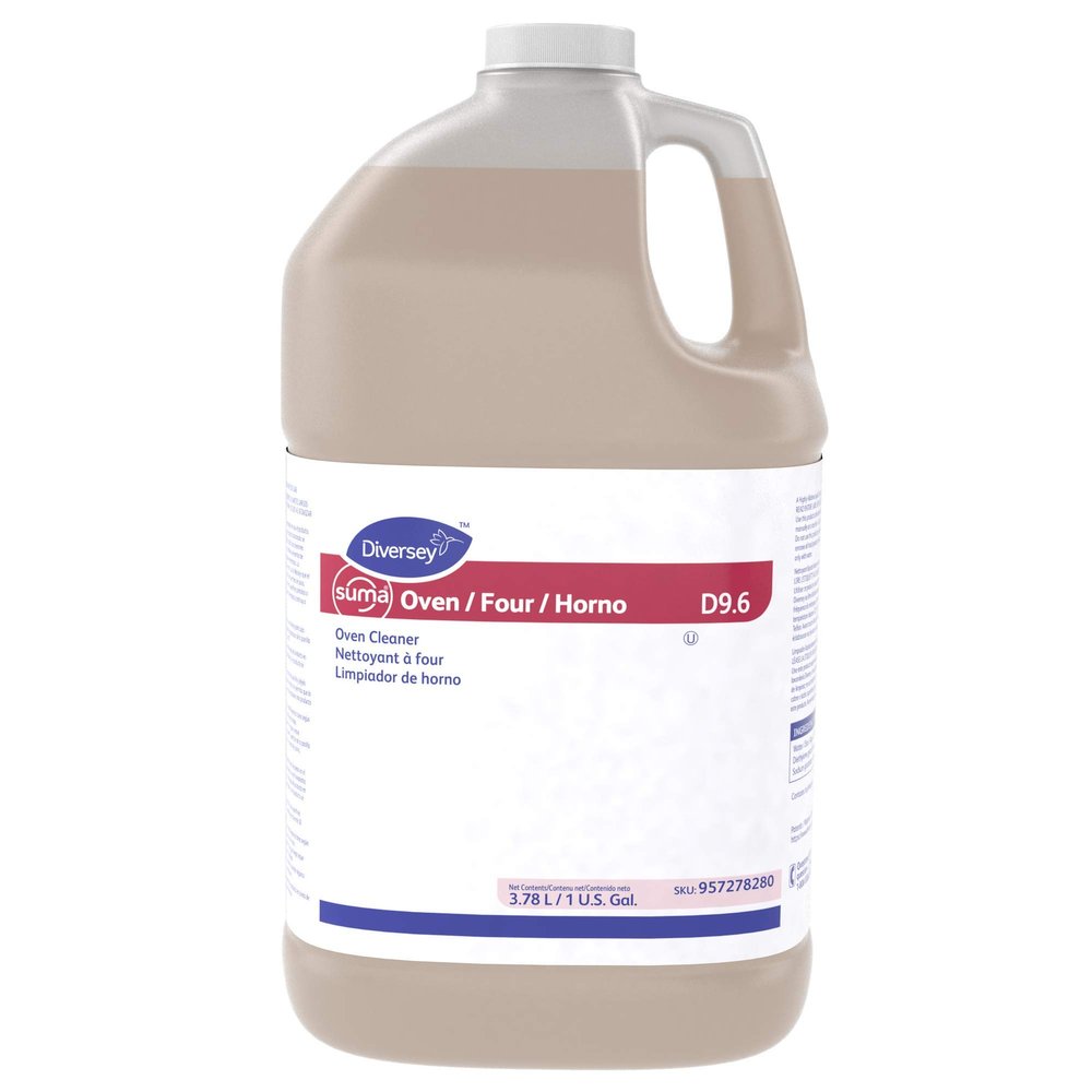 Diversey 957278280 SUMA D9.6 Oven Cleaner, Removes Heavy Deposits of Grease, Fats & Carbonized Soils, Ready-to-Use, 1-Gallon