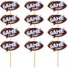 12pcs Paper Cake Topper Party Cupcake Toppers for Games Party Super Bowl Party Birthday Party Decoration - Game Time view 3