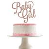 Baby Girl Cake Topper Rose Gold Glitter Baby Shower Girl Cake Topper, Baby Girl Cake Topper for Baby Shower Girl Birthday Party Cake Supplies view 1