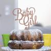 Baby Girl Cake Topper Rose Gold Glitter Baby Shower Girl Cake Topper, Baby Girl Cake Topper for Baby Shower Girl Birthday Party Cake Supplies view 2