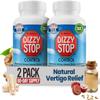 Vertigo Relief Product & NonDrowsy Motion Sickness Pills: Nausea and Dizziness, Ginger & Grape Seed Formula, Inner Ear Balance, Car, Cruise & Travel Essential, Stomach Support (80 Count  Pack of 2) view 1