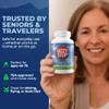 Vertigo Relief Product & NonDrowsy Motion Sickness Pills: Nausea and Dizziness, Ginger & Grape Seed Formula, Inner Ear Balance, Car, Cruise & Travel Essential, Stomach Support (80 Count  Pack of 2) view 4