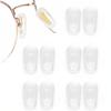 5 Pairs Slip-on Nose Pads Covers,Soft Silicone Eyeglasses Nosepads Anti-Slip Glasses Nose Piece,Eyewear Protective Covers Eye Pads,Nose Bridge Pads Replacement Nose Guards Eye Glasses Repair Kits view 1