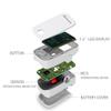 Dagamma DP200 Fingertip Pulse Oximeter, Heart Rate Measurement, Blood Oxygen Saturation Monitor SpO2 with LED Screen, IP22 Level Water and Dust Resistance, Batteries, Lanyard (White) view 4