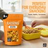 Oh! Nuts Golden Raisins - Sun Dried Fruit - 2 lb - No Sugar Added - Dehydrated Fruit Bites - Packed in New York Zip-Seal Bag for Exceptional Freshness view 4