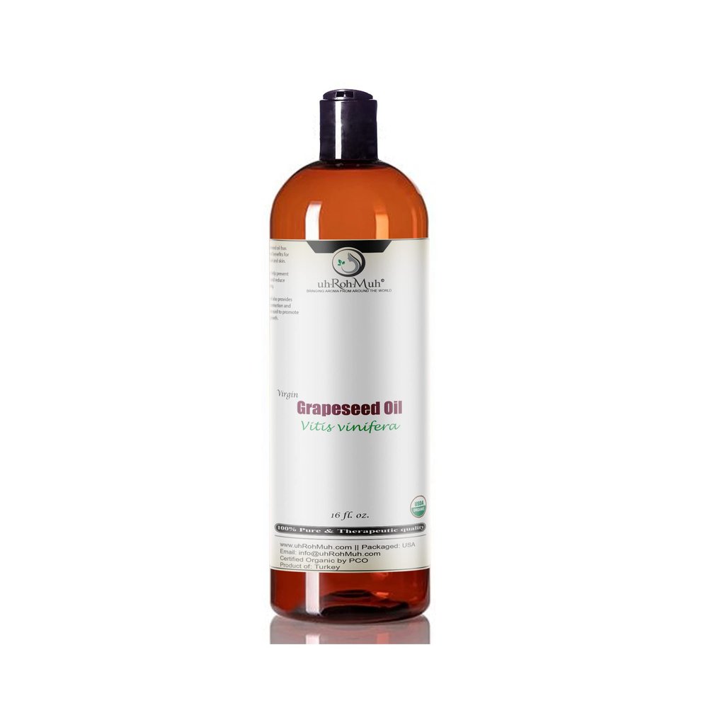 uh*Roh*Muh Organic Virgin Grapeseed Carrier Oil || Pure & Unadulterated || Turkey (16oz)