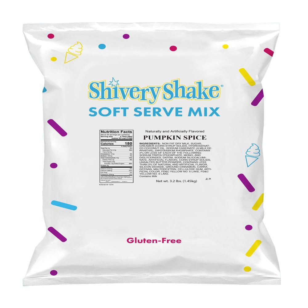 Shivery Shake Pumpkin Spice Soft Serve Ice Cream Mix