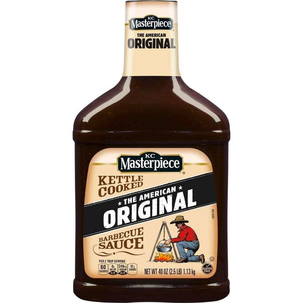 KC Masterpiece Original Barbecue Sauce, 40 oz each, (Pack of 4)