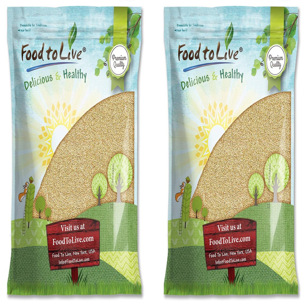 Food to Live Buckwheat Groats, 16 Pounds - Hulled Whole Grains, Raw, Kosher, Vegan, Sirtfood, Bulk, Good Source of Dietary Fiber, Copper, Magnesium, Manganese, and Niacin