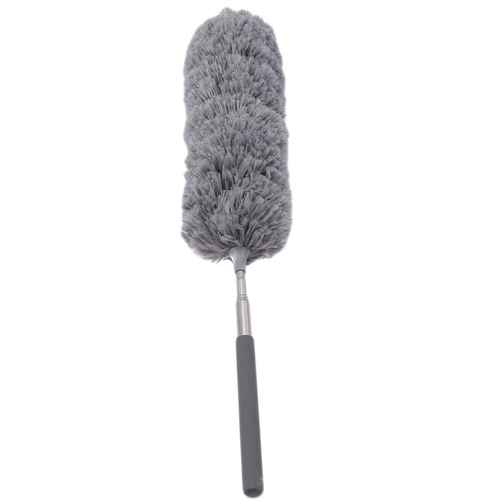 Botreelife Soft Microfiber Mini Electrostatic Dusting Magic Brush Telescopic Duster Household Furniture Cleaning Accessories,Gray Mini