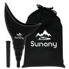 Female Female Urinal, Reusable Silicone Foolproof Women Pee Funnel Allows Women to Pee Standing Up,Women's Urinal is The Perfect Companion for Indoor Use (Black) view 1