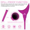Sunany Female Urinal, Reusable Silicone Foolproof Women Pee Funnel Allows Women to Pee Standing Up,Women's Urinal is The Perfect Companion for Indoor Use(Fuchsia) view 2