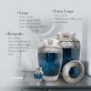 Moonstone Blue Cremation Urns for Human Ashes Adult Male for Funeral or Home. Cremation Urns for Adult Male Large Cremation Urns for Men Adult Urns for Ashes (Moonstone Blue, Small) view 4
