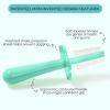 grabease Double-Sided Training Toothbrush - Toothbrush for Toddlers 1-3 with Soft Silicone Bristles & Anti-Choke Shield - Ergonomic Dual-Sided Design for Motor Skills - 1 Count, Mint, 12mo+ view 2
