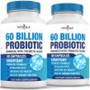 Probiotics 60 Billion CFU with Prebiotic Formula - Probiotics for Women and Men and Adults, 100% Natural Digestive Enzymes, Shelf Stable Probiotic Supplement Prebiotic view 1