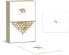 Punch Studio Boxed Thank You Cards with Envelopes, Gold-Foil Accents and Embossing  5.5 x 4.25 each, Set of 10 Cards  Elephant (44636) view 1