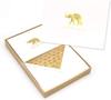 Punch Studio Boxed Thank You Cards with Envelopes, Gold-Foil Accents and Embossing  5.5 x 4.25 each, Set of 10 Cards  Elephant (44636) view 3