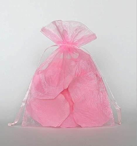 100pcs Pink Organza Bags 4X 6 Wedding Christmas Favors Gift Drawstring Pouches