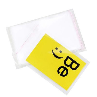 200 Pack 5" x 7" Thick Clear Resealable Cello Self Adhesive Seal Bags Packaging Bakery Cookie Cards Gifts Cellophane Poly Bags