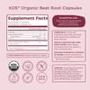 KOS Organic Beetroot Capsules 1500mg - USDA Organic, Antioxidant Power from Organic Beet Root Superfood, Supports Healthy & Active Lifestyle - Non-GMO, Vegan and Keto Friendly - 180 Capsules view 3