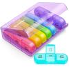 AUVON Weekly Pill Organizer 3 Times a Day, Large 7 Day Pill Box 3 Times a Day with Separate Container, Portable Pill Case for Medication, Vitamins, Fish Oil and Supplements view 1