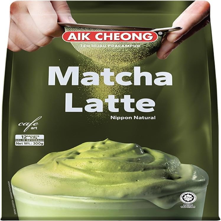 Aik Cheong Cafe Art Matcha Pre-Mixed Green Tea (2 Pack, Total of 600g)