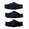 2 -Ply USA Made Cotton Face Mask Black 3 Pack view 1
