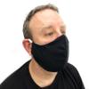 2 -Ply USA Made Cotton Face Mask Black 3 Pack view 2