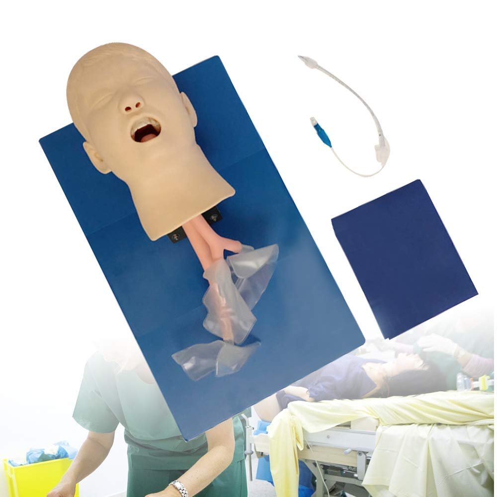 PVC Pediatric Intubation Manikin Study Teaching Model, Oral Nasal Intubation Manikin Training Study Teaching Model Airway Management Trainer Demo with Tube