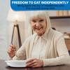 Providence Spillproof 9" Scoop Plate High-Low Adaptive Bowl - 6 Pack - Dish for Disabled, Handicapped, and Elderly Adults with Special Needs from Parkinsons, Dementia, Stroke or Tremors - PSC 996 view 3