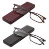 EYEGUARD Reading Glasses with Portable Case Slim Mini Pocket Readers for Women Men Eye Glasses view 1