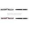 EYEGUARD Reading Glasses with Portable Case Slim Mini Pocket Readers for Women Men Eye Glasses view 4