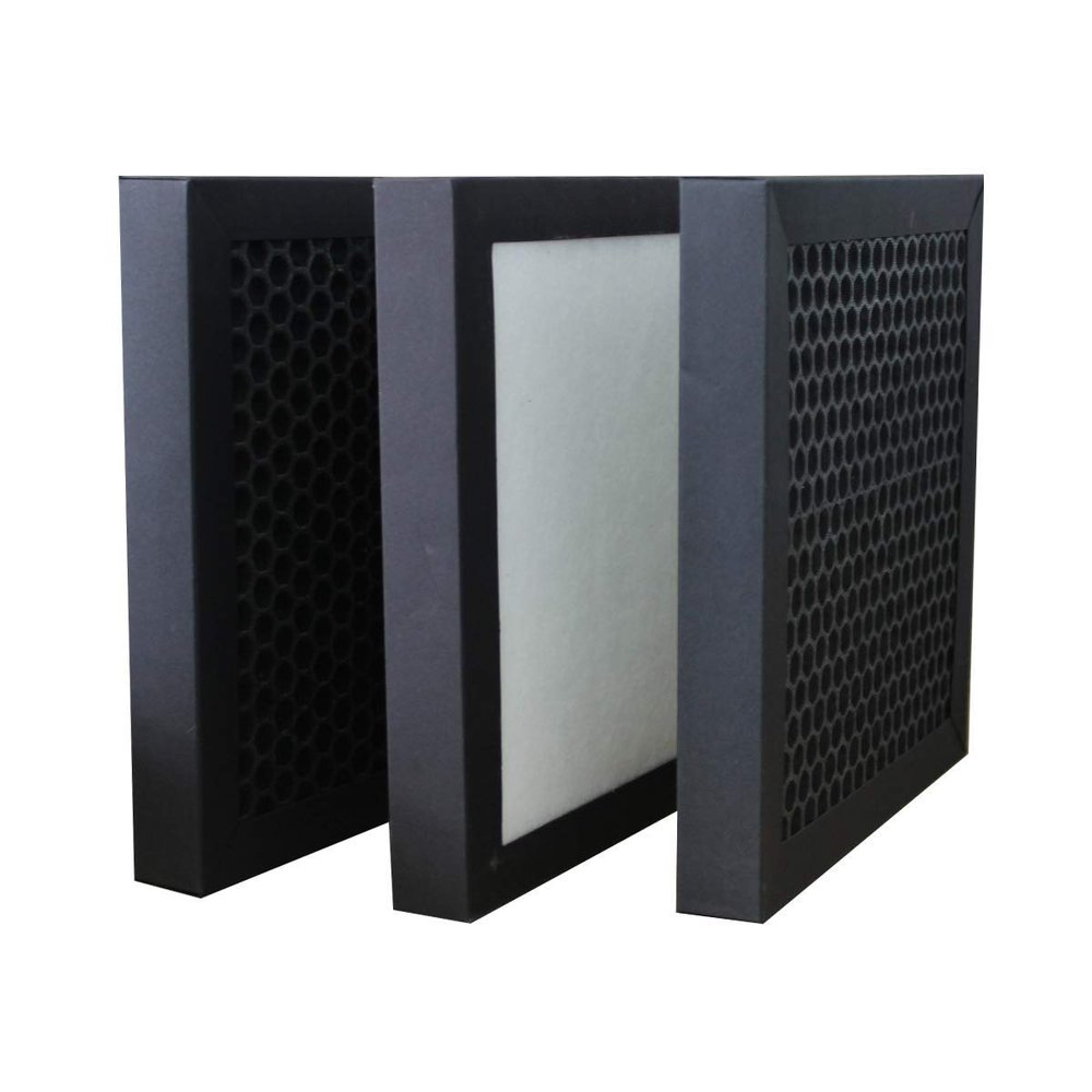 2Pcs/1 Set Actived Carbon + HEPA High Precision Filters for Greeloy Mobile External Oral Suction Device GS-E1000