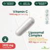 ForestLeaf Liposomal Vitamin C 1000mg Capsules | High Dose Vitamin C Liposomal Supplement w Coconut Oil Fatty Acids | Fast Absorption | Immune Support, Antioxidant, Collagen Production | 120 Vegan Cap view 2