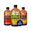 Health-Ade Kombucha Tea Organic Drink, Fermented Tea with Living Probiotics, Detoxifying Acids, Supports Gut Health, Non-GMO, Vegan, Gluten Free, 12 Pack (16 Fl Oz Bottles), Ginger Lovers Variety Pack view 1