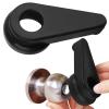 Impresa Door Knob Extension 2-Pack - Soft Black Rubber Compatible Only with 2"-2.5" Ball-Shaped Doorknobs - Slip-Resistant Grip & Easy Install - Adaptive Door Turner & Handle Gripper view 1