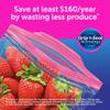 Ziploc Gallon Food Storage Bags, Stay Open Design with Stand-Up Bottom, Easy to Fill, 80 Count view 4