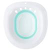 Sitz Bath for Over The Toilet Bidet Postpartum Care Postoperative Care Basin Foldable Household Bathroom Cleaning Basin White Green view 1