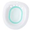 Sitz Bath for Over The Toilet Bidet Postpartum Care Postoperative Care Basin Foldable Household Bathroom Cleaning Basin White Green view 4
