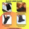 Relief Genius Cold Therapy Socks with Reusable Gel ice Packs - Achieve Relief from Sprains, Muscle Pain, Bruises, Swelling, Edema, Chemotherapy, Arthritis, Post Partum Foot (Black, Large) view 3