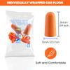 20 Pair Foam Ear Plugs with Cord - Soft & Comfortable Ear Protection - Disposable Ear Plugs Individually Wrapped with Noise Cancelling up to 32dB - Ideal for Sleeping Construction Shooting Sports view 2