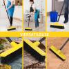 Push Broom Outdoor Indoor Broom 12" Wide,50" Long Handle with Stiff Bristles for Cleaning Scrubbing Deck Driveway Yard Patio Wood Stone Tile Floor view 3