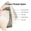 10PCS PM2.5 Activated Carbon Filter Replaceable Anti Haze 5 Layers Filter Paper Pad for Adults Men and Women view 3