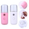 2pcs Mini Humidifier Facial Air Humidifier Mist Sprayer Aromatherapy Diffuser Hand Face Diffuser Moisturizing Portable Skin Care Moisturizer view 2