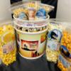 3.5 Gallon Fathers Day Popcorn Bucket with 6 Resealable Bags of Gourmet Popcorn view 1