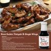 Bone Suckin' Teriyaki & Ginger Wing Sauce: All Purpose Wing Sauce For Chicken Wings, Turkey Wings, Ribs, Chicken, Pork, Beef - Sweetened With Honey & Molasses, In Glass Bottle, 13.25oz - 1 Pc view 4