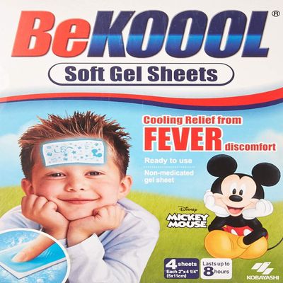 Be Koool Disney Characters Fever Relief Soft Gel Sheets 96 Count