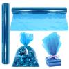 AnapoliZ Cellophane Wrap Roll Blue | 100 Ft. Long X 16 in. Wide | 2.3 Mil Thick Transparent Blue | Gifts, Baskets, Treats, Cellophane Wrapping Paper | Colorful Cello, Baby Shower Decorations view 1