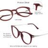 VisionGlobal Blue Light Blocking Glasses for Women/Men, Anti Eyestrain, Computer Reading, TV Glasses, Stylish Square Frame, Anti Glare (Red, 0.25 Magnification) view 2