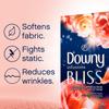Downy Infusions Fabric Softener Dryer Sheets, Bliss, Sparkling amber & rose 160 count view 4